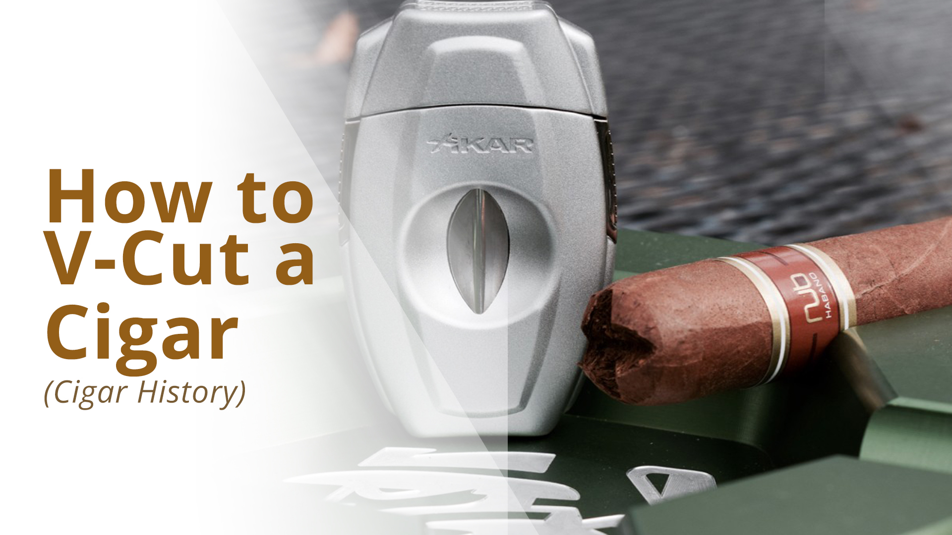How to V-cut a cigar