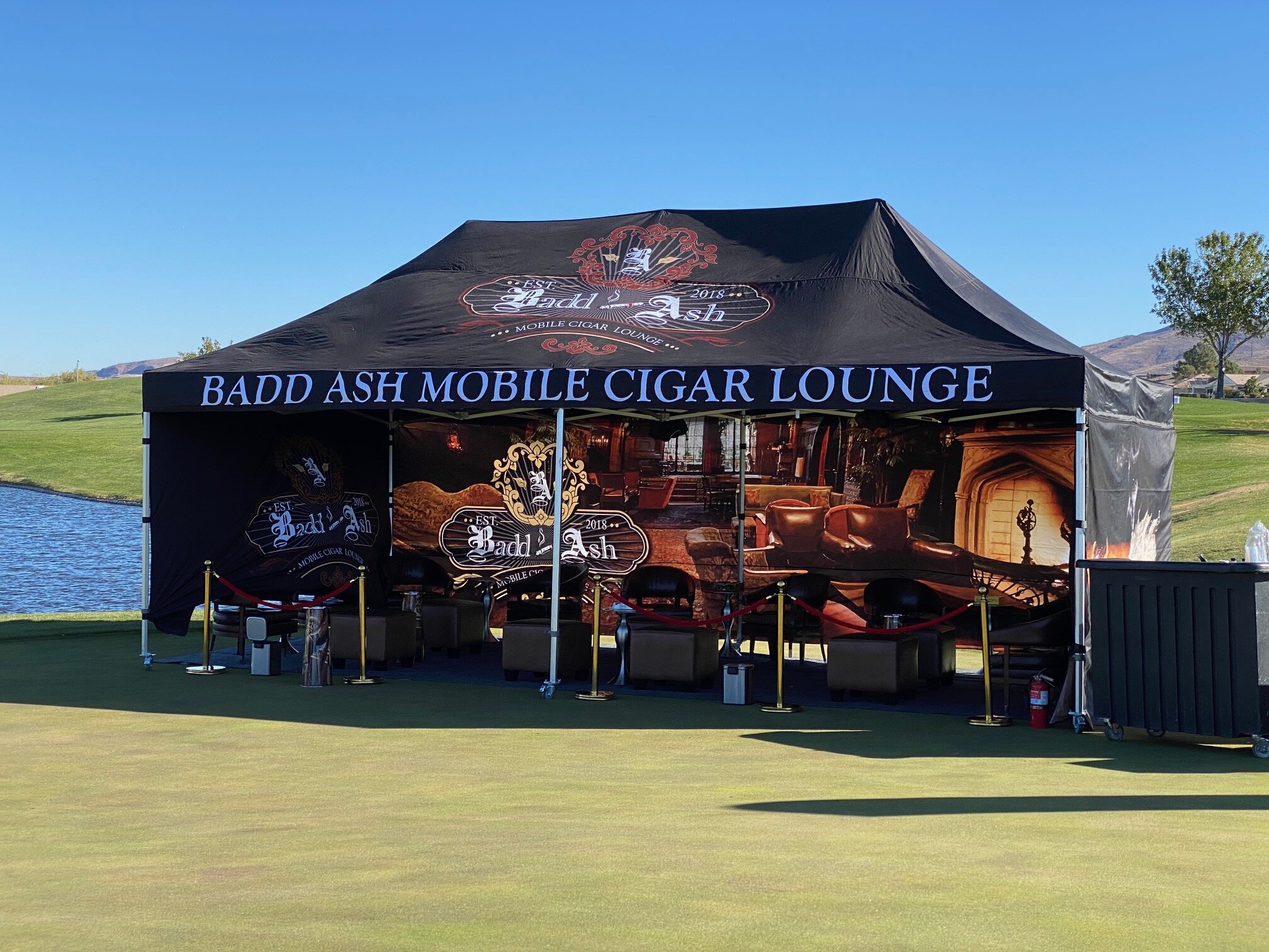 The iconic cigar tent