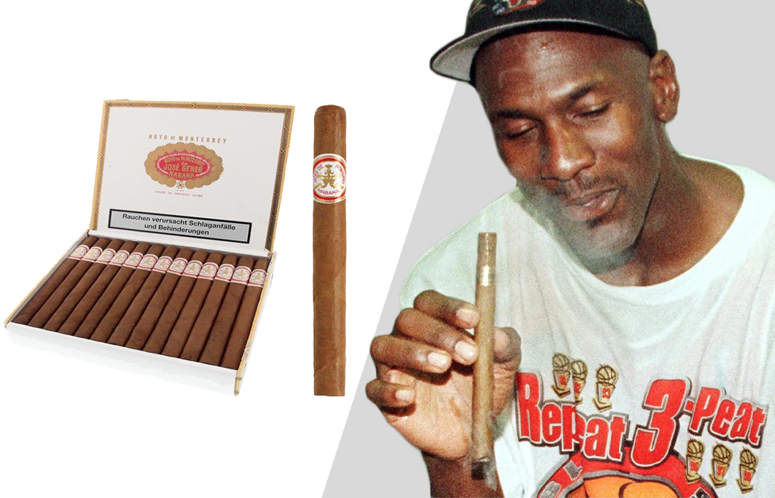 Michael Jordan's first cigar Hoyo de Monterrey Double Corona