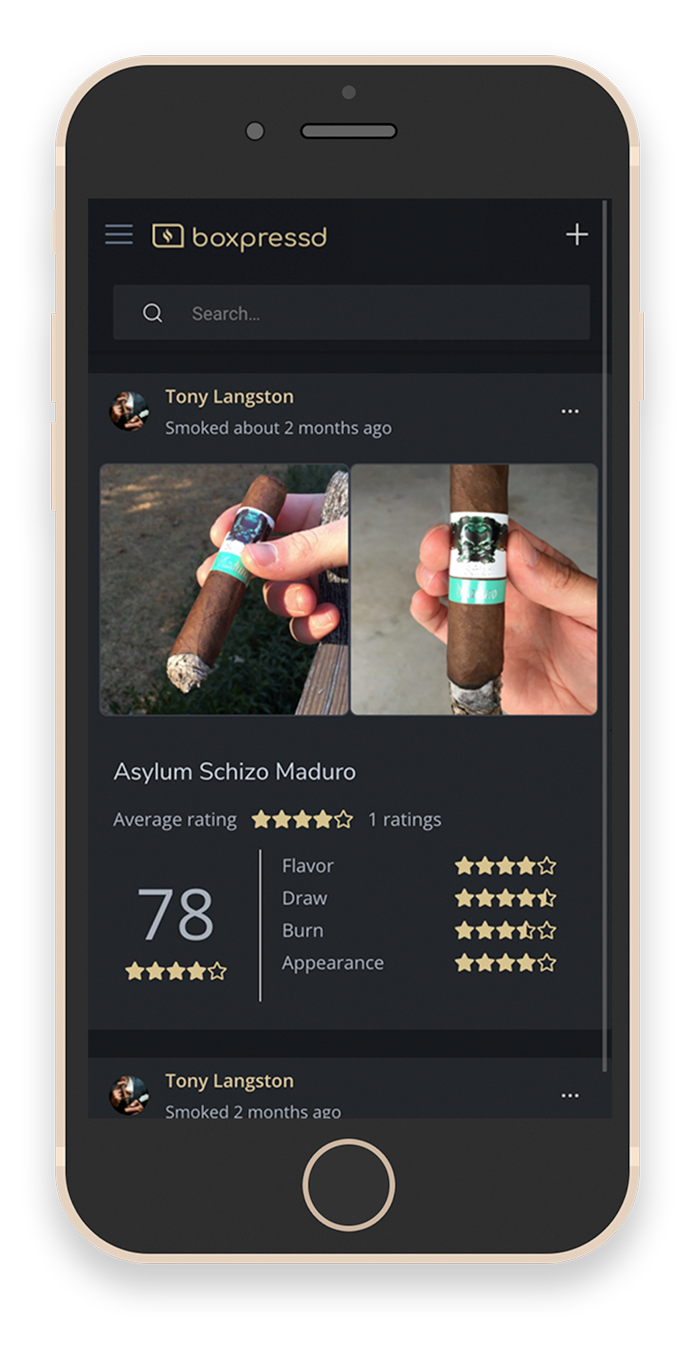 Boxpressd cigar app