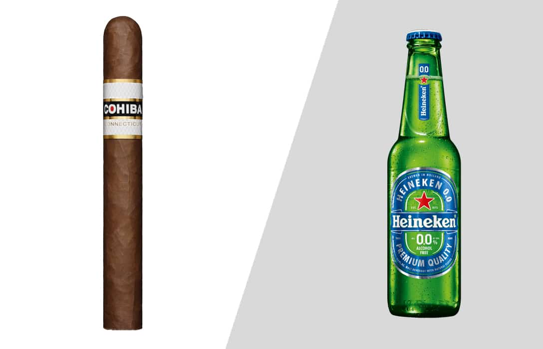 Beer with cigar