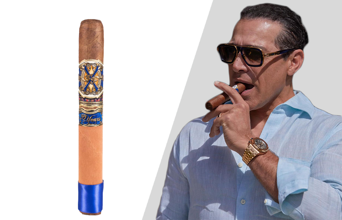 Manny Khoshbin smokes Arturo Fuente Opus X